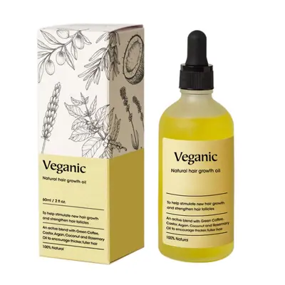 Veganic Hair Growth Doğal Saç Büyütücü Biberiyeli Saç Bakım Yağı - 8