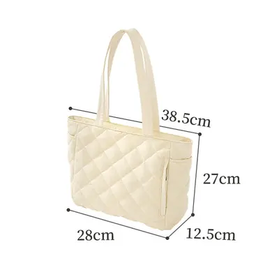 Beilian Große Totetasche mit Rautensteppung, Pendler-Laptoptasche - 10