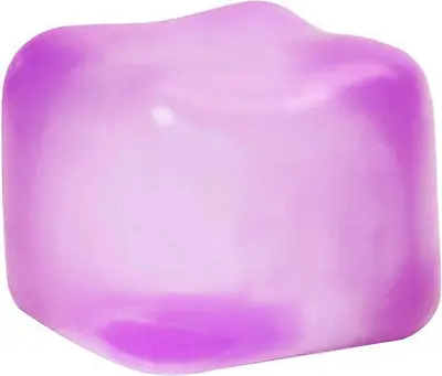 8CM Simulated Ice Cube Stress Toy, TPR Soft Rubber Slow Rebound - 7