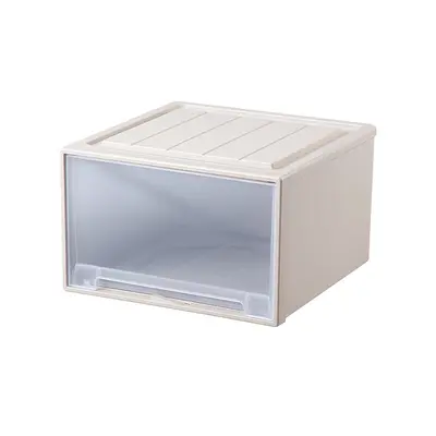 Plastic drawer storage box, no assembly required