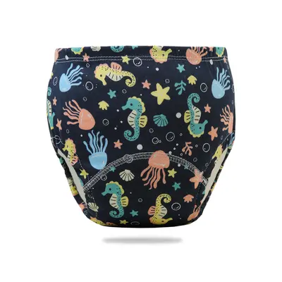 Baby Training Pants, Washable Cloth Diaper Cover, 100% Cotton, Breathable for Summer - 8
