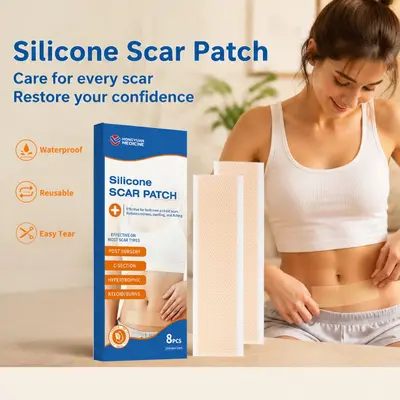 CE FDA Silicone Gel Scar Sheet, Roll Scar Cover Patch - 3