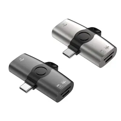 Type-C Üç İn Bir USB3.0 Adaptörü Kulaklık Dinlemesi PD 60W Hızlı Şarj Ve Kullanım Sırasında Şarj TF Kart Okuyucu - 6