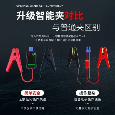 Car Battery Jumper Cable with Thickened Wire and Crocodile Clamps - 5