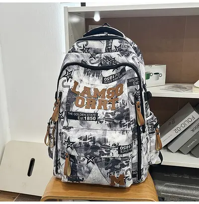 Lightweight School Backpack, Large Capacity, for High School Students - 9