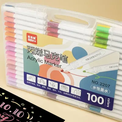 Acryl-Markerstift 100er-Set, Dreieckform - 13