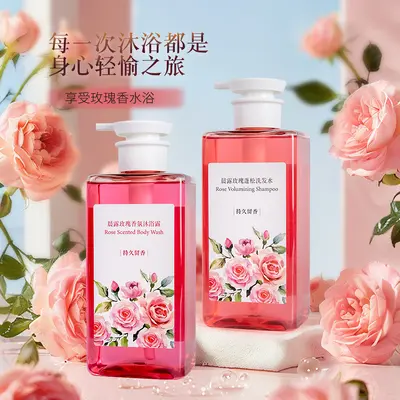 厂家批发无硅油洗发水 控油去屑玫瑰香氛保湿洗护无硅油洗发水 - 2