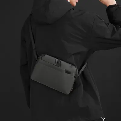 WEPOWER Solid Color Men's Crossbody Chest Bag, Lightweight - 4