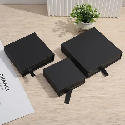 In Stock Transparent PE Film Suspended Box Jewelry Packaging Box Nail Art Display Box Accessory Drawer Box - 7