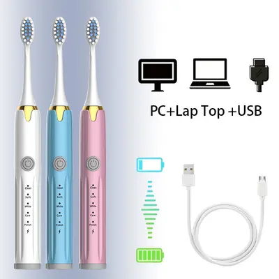 Electric Toothbrush, Ultrasonic, Adult Soft Bristles, Fully Automatic - 4
