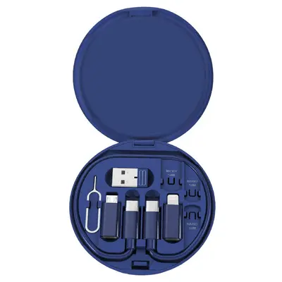 便携式多功能数据线收纳盒数据线60W快充平果.安卓.USB.五合一 - 9