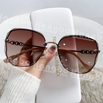 Women's Oversized Frame Sunglasses with UV380 Protection, Model 2304 - 7