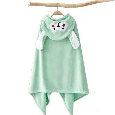 Baby and Kids Hooded Bath Towel for Boys, Autumn and Winter, Class A