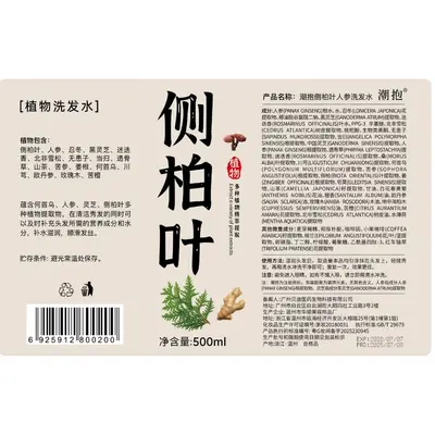 Concentrated Herbal Ginger Shampoo Anti-Dandruff Oil Control - 5
