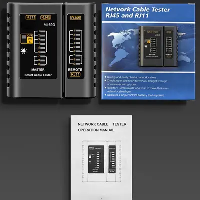 Ağ kablosu test cihazı, çok fonksiyonlu tester - 5