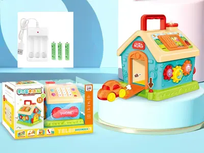 Baby Educational Six-Sided Activity Cube with Learning Phone Toy - 9
