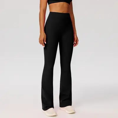 Mikro bol paça yoga pantolonu, hızlı kuruyan, yüksek bel, kod 52338