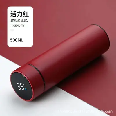 304直身杯智能显温保温杯女高颜值温度显示杯子不锈钢礼品 保温杯 - 5