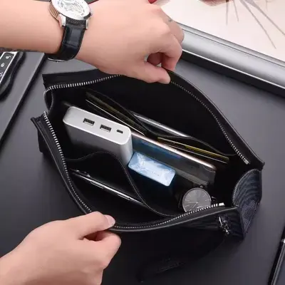 Men's Clutch Bag, Large Capacity, Casual Business Envelope Style - 4