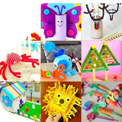 Early Education Kids Craft Material Kit, Creative DIY Toy Set - 5