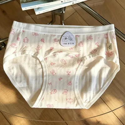 Antibacterial 18 cm Extended Crotch Cotton Girls' Briefs - 7