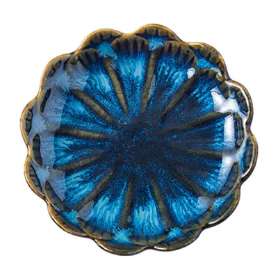Japanese-Style Glazed Ceramic Dipping Dish