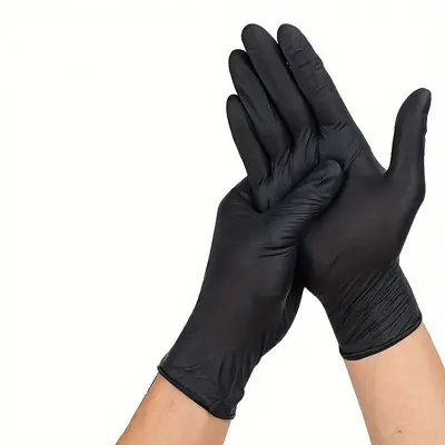 Grenzüberschreitende Einweg-Nitrilhandschuhe Schwarz, englische Verbund-Nitrilhandschuhe Nitrile gloves SHEIN Temu Dropshipping