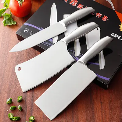 3-Piece Kitchen Knife Set, Stainless Steel - 3