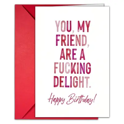 AliExpress Amazon Best-Selling Minimalist Text Birthday Greeting Card with Envelope Set, Friends Birthday Ceremony Sense Birthday Card