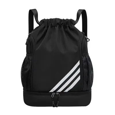 Unisex Drawstring Backpack, Large Capacity, Foldable Travel and Sports Bag - 7