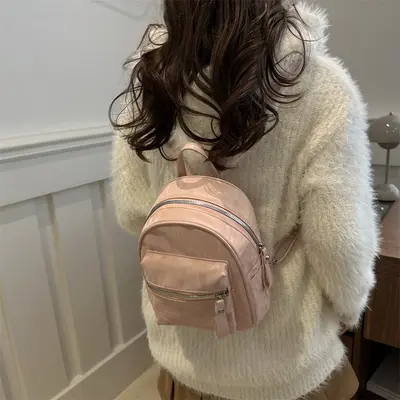 Women's Small Simple Backpack, Casual Daily and Travel Use - 4