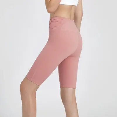 Yoga-Leggings, Damen 5/4-Shorts, Hochbund Sport-Fitness große Größen
