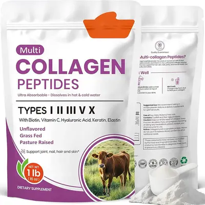 454g Collagen Powder Dietary Supplement - 4