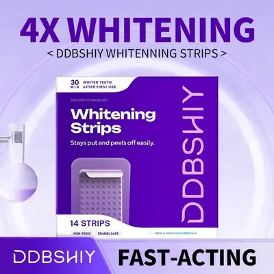 跨境TK爆款Whitening Tooth Strips亮白牙贴清洁呵护牙釉质层牙贴