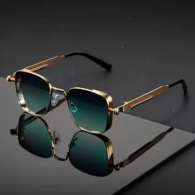 Retro Punk Heavy Metal Sunglasses, UV Protection for Driving - 7
