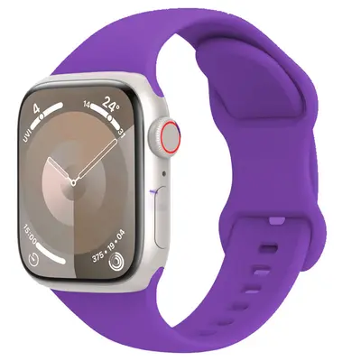 Силиконовый ремешок для Apple Watch с застежкой-бабочкой, совместимый с Apple Watch 10, с застежкой в виде восьмёрки, оптом, в наличии - 11