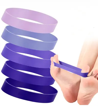 Finger Resistance Band, Thumb Fitness Training Band, Grip Ring Set - 7
