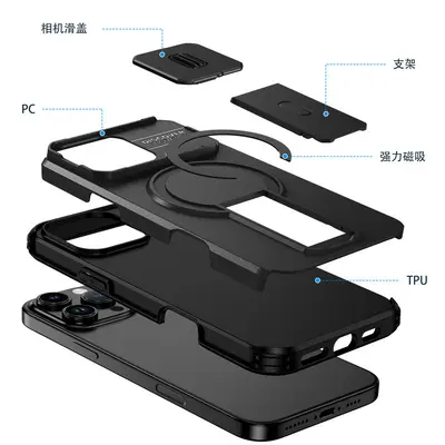 跨境MOTO G Power腾飞磁吸支架手机壳G Stylus镜头全包防摔保护套