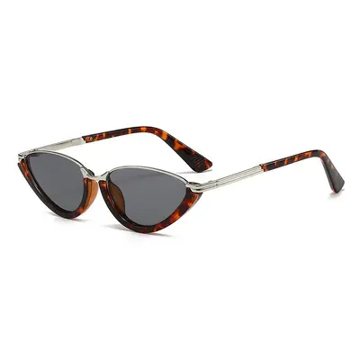 Retro Cat-Eye Half-Frame Sunglasses for Women, Y2K Style - 8