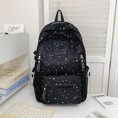 Starry Sky Women's Backpack, Large Capacity Lightweight School Bag - 10