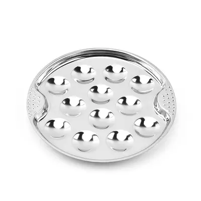 Stainless Steel Oyster and Snail Plate for Steaming and Barbecue - 7