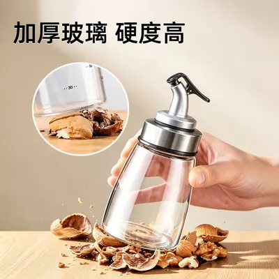 Cam Küçük Yağ Şişesi Restoran Sésam Yağı Şişesi Mutfak Ev Kullanımı Yapışmayan Yağ Gıda Sınıfı Soya Sosu Sirke Baharat Şişesi Sızdırmaz Yağ Ağzı - 3