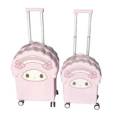 Children's Carry-On Suitcase, 20 Inch, Cartoon Design, Ride-On, Combination Lock - 1