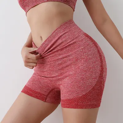 Yoga şortu, yüksek bel, hızlı kuruyan