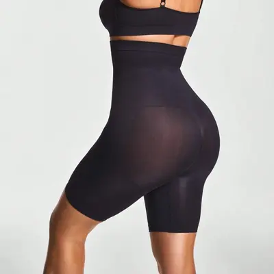 Nahtlose Yoga-Shorts mit hohem Bund, Bauchkontrolle und Po-Lifting für Damen