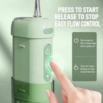 Portable electric oral irrigator orthodontic foldable