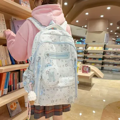 Large-Capacity Women's Backpack for High School Students, Casual Commuter Schoolbag - 4