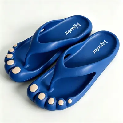 EVA Beach Slippers, Anti-Collision Toe, Quick-Dry Breathable, Five-Toe Design - 4