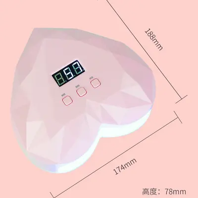 Heart-shaped nail lamp, quick-drying gel phototherapy - 4