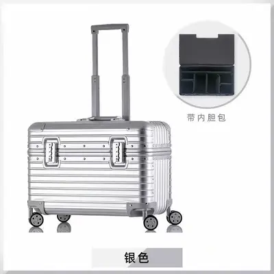 All-Aluminium-Magnesium Alloy Carry-On Case 18 Inch, Combination Lock, Trolley - 11